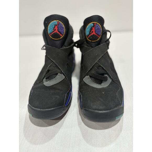 Nike Air Jordan 8 Retro Aqua 2015 Size 6Y 7.5 women - Picture 2 of 6